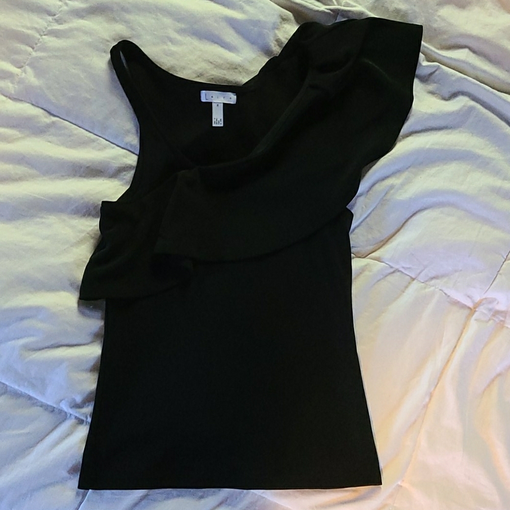 LEITH - One sleeve with ruffle tank top